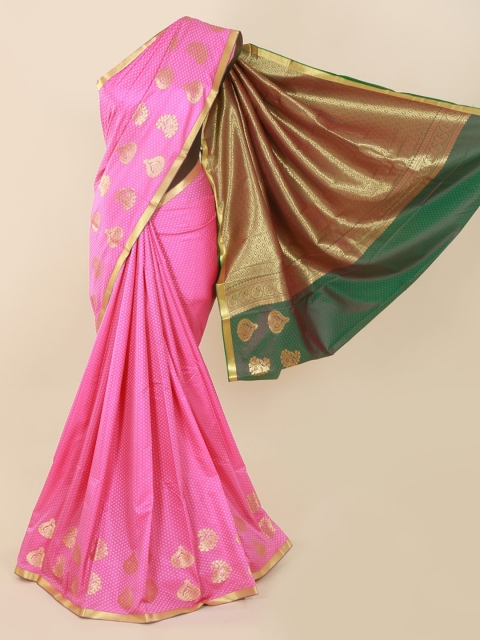 

Pothys Pink Woven Design Art Silk Saree