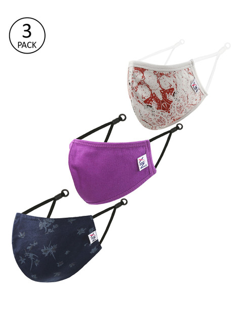

XIN Pack Of 3 Assorted 2-Ply Reusable Cloth Masks