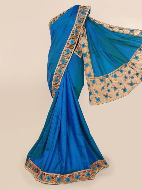 

Pothys Blue Woven Design Art Silk Saree