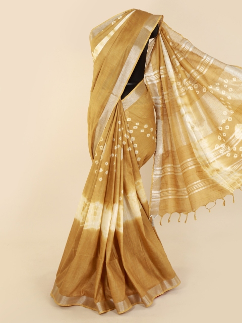 

Pothys Brown Solid Saree