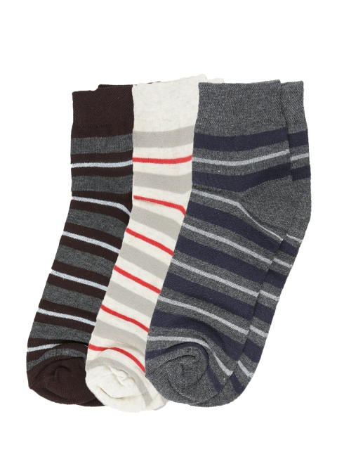 

Dollar Men Pack Of 3 Assorted Ankle-Length Socks