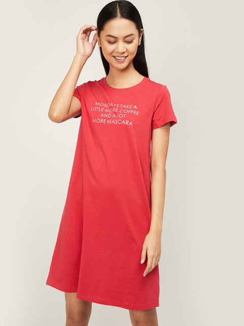 

Ginger by Lifestyle Pink Printed Nightdress