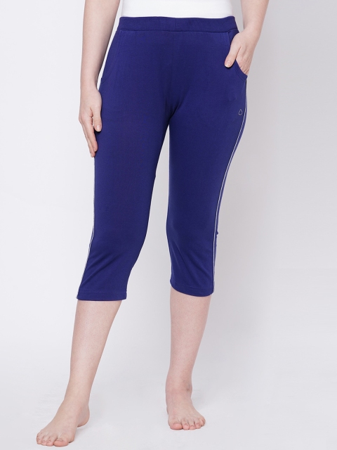 

Sweet Dreams Women Blue Solid Lounge Capris