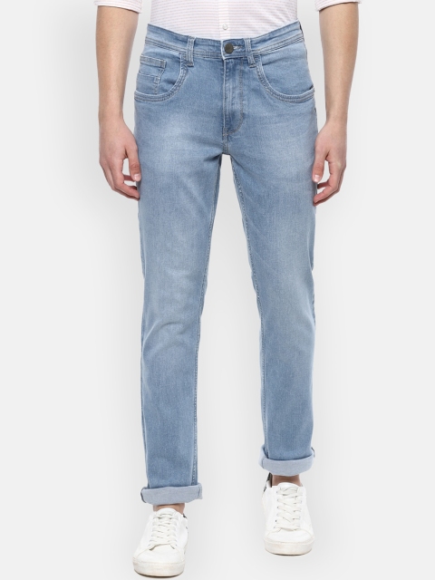 

V Dot Men Blue Slim Fit Mid-Rise Clean Look Stretchable Jeans