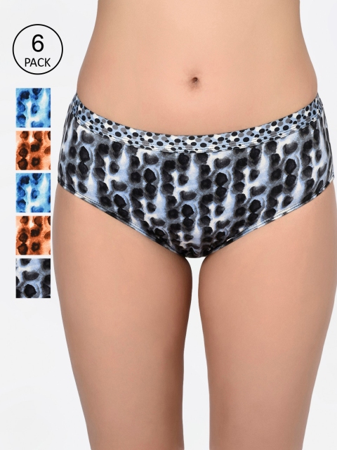 

Bodycare Women Pack Of 6 Assorted Hipster Briefs 6649