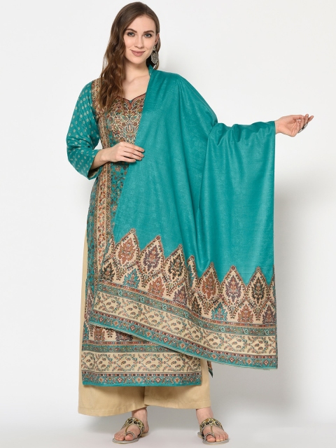 

Safaa Women Sea-Green Viscose Acrylic Wool Suit Dress Material (Unstiched) For Winter