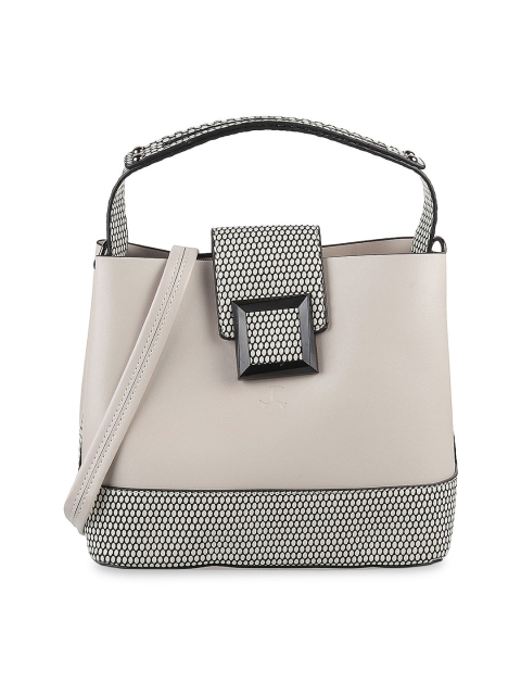 

Mochi Beige Printed Handheld Bag