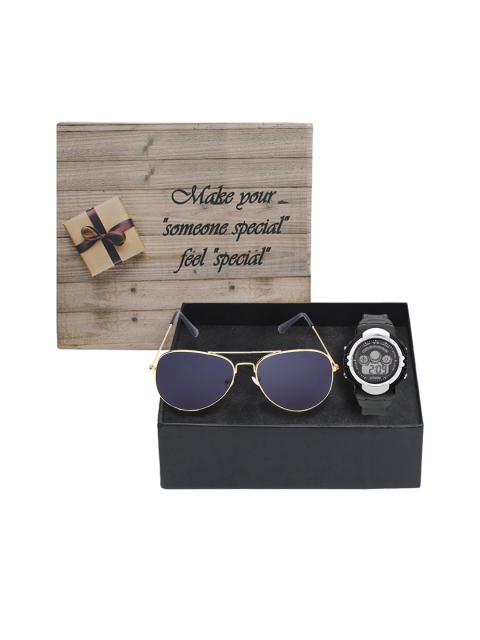 

Fantasy World Kids Watch & Sunglass Gift Set 168-AVI_BKGD-YS02-BK01, Black