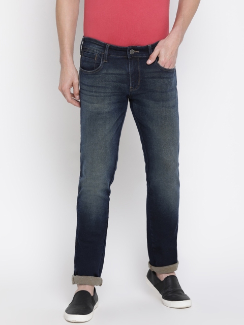 

Wrangler Men Blue Slim Fit Low-Rise Clean Look Stretchable Jeans