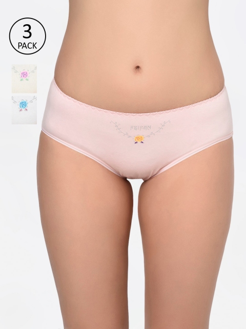 

Bodycare Women Pack Of 3 Assorted Hipster Briefs 9514-3pcs