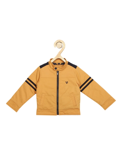 Allen Solly Junior Boys Yellow Solid Padded Jacket
