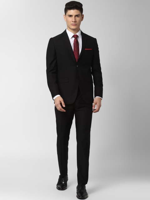 

Peter England Elite Men Black Solid Slim-Fit Single-Breasted Formal Suit