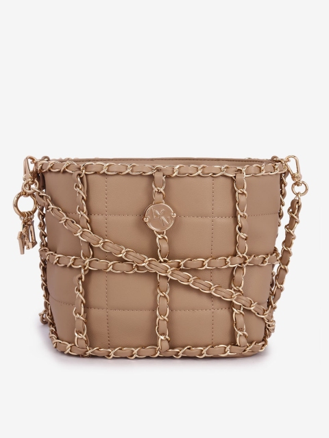 

LYN Beige Embellished Sling Bag