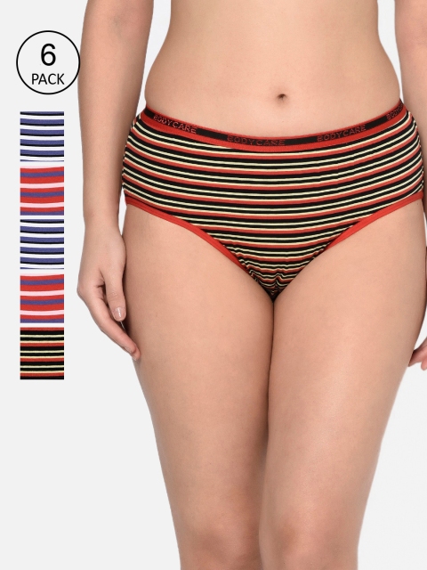 

Bodycare Women Pack Of 6 Assorted Hipster Briefs 8554B-6pcs