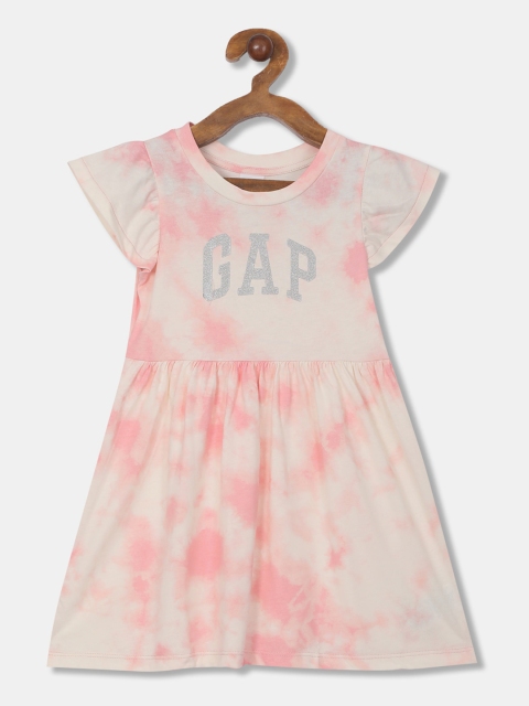 

GAP Girls Pink GAP Printed Fit and Flare Dress