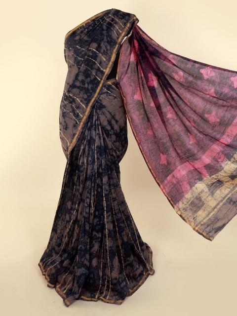 

Pothys Brown Printed Saree