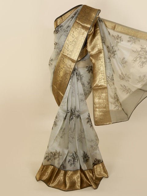 

Pothys Grey Woven Design Pure Silk Saree