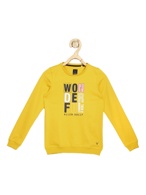 

Allen Solly Junior Girls Yellow Printed Sweatshirt