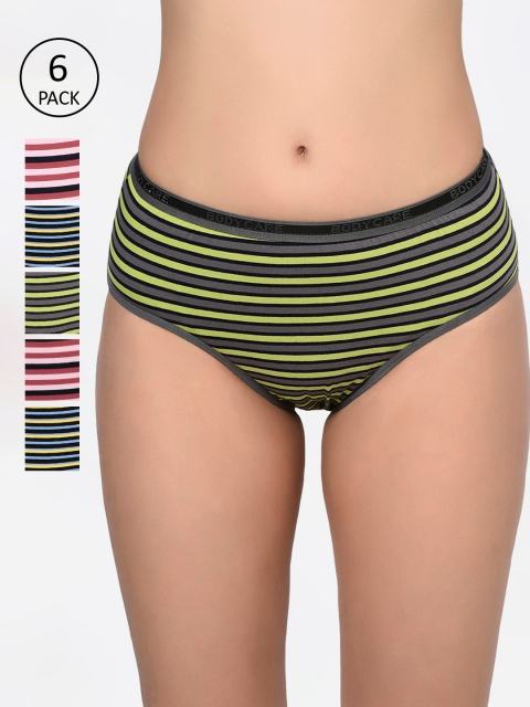 

Bodycare Women Pack Of 6 Assorted Hipster Briefs-9561