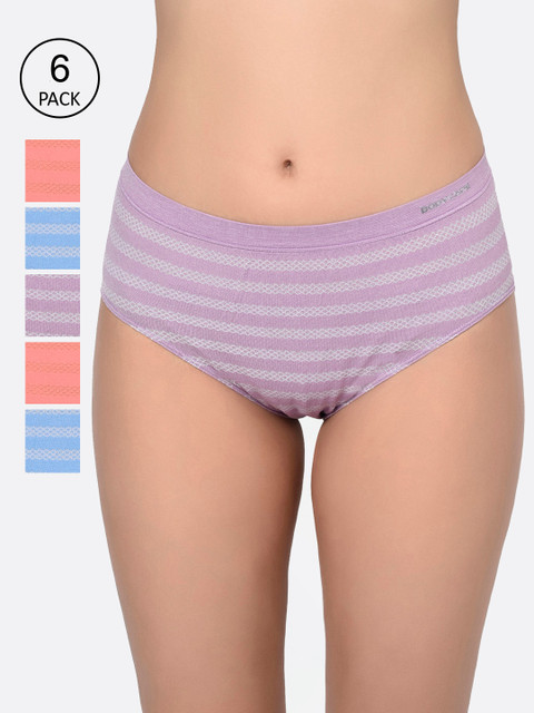 

Bodycare Women Pack Of 6 Assorted Hipster Briefs S-35
