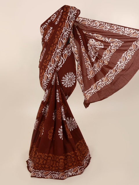 

Pothys Brown Printed Pure Cotton Saree