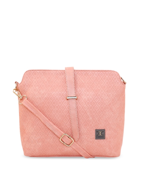 

ESBEDA Pink Textured Sling Bag