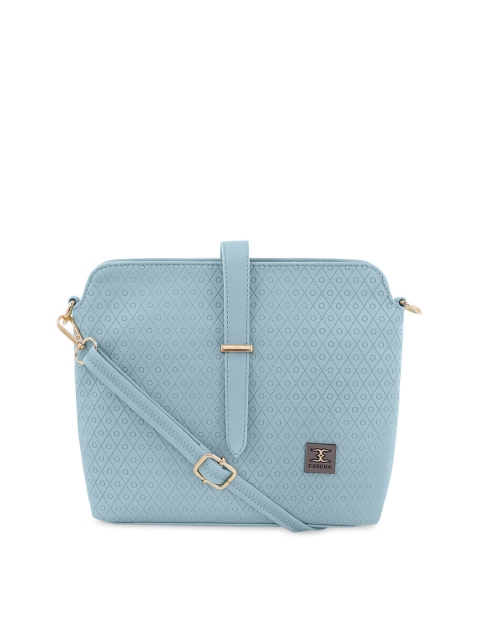 ESBEDA Blue Textured Sling Bag