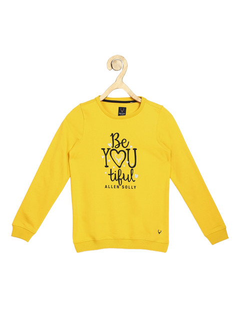 

Allen Solly Junior Girls Yellow Printed Sweatshirt