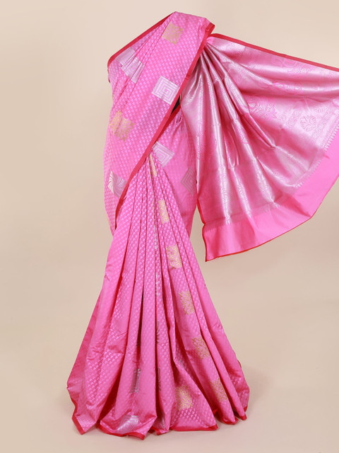 

Pothys Pink Woven Design Art Silk Saree