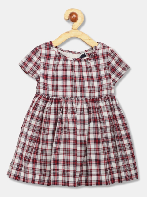 

GAP Girls Red Checked Fit and Flare Dress
