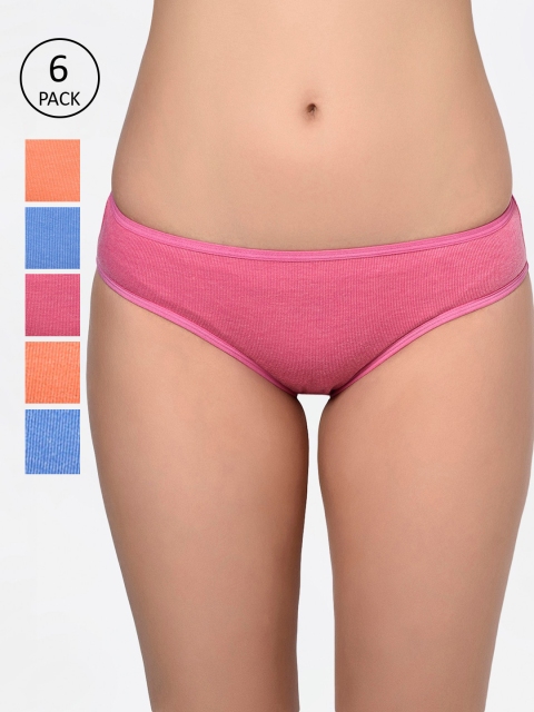 

Bodycare Women Pack Of 6 Assorted Hipster Briefs 8570B