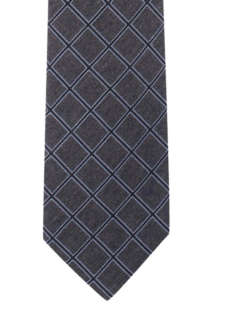 

The Tie Hub Grey & Black Checked Broad Tie