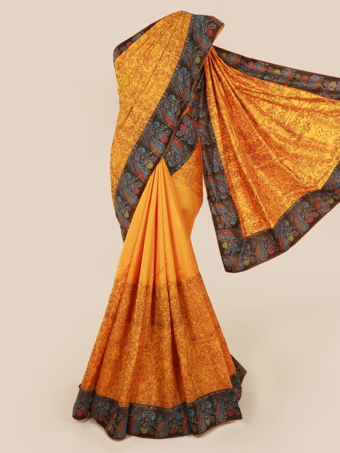 

Pothys Mustard Woven Design Art Silk Saree