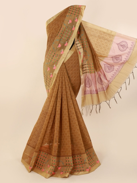 

Pothys Brown Woven Design Saree