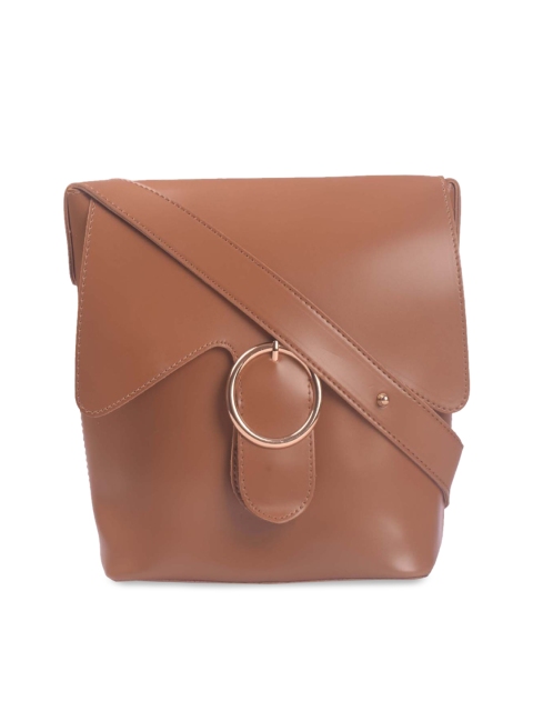 

Bagkok Tan Brown Solid Sling Bag