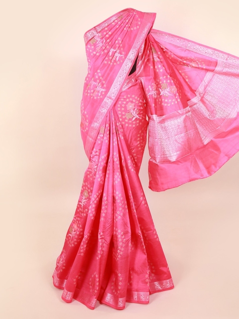

Pothys Pink Embroidered Pure Silk Saree