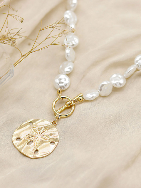 

JOKER & WITCH Gold-Plated & White Alloy Open Necklace