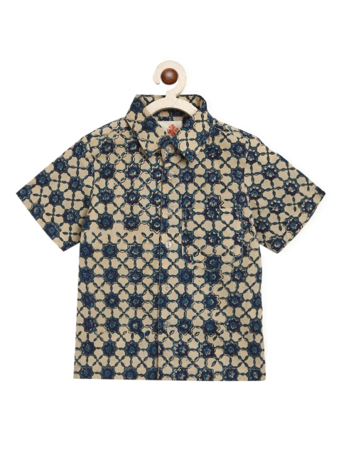 

charkhee Boys Beige Shirt