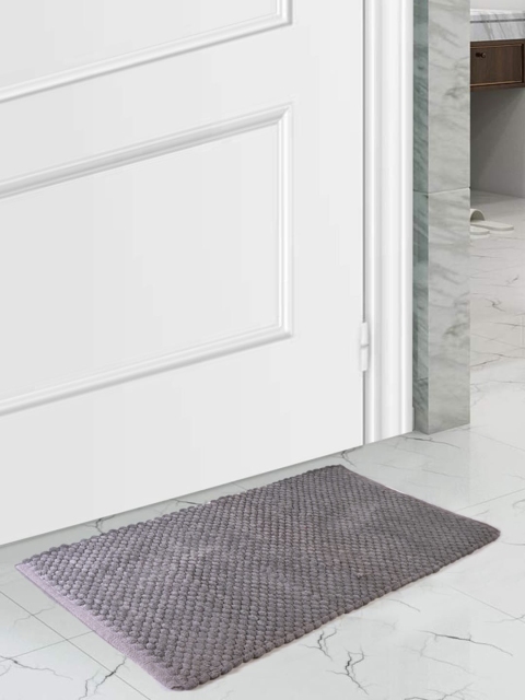 

SCENTRA HOME Grey Self-Design Bath Mat