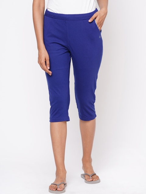 

Sweet Dreams Women Blue Solid Lounge Capris