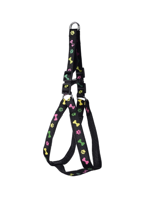 

PETS EMPIRE Black & Pink Self Design Dog Harness