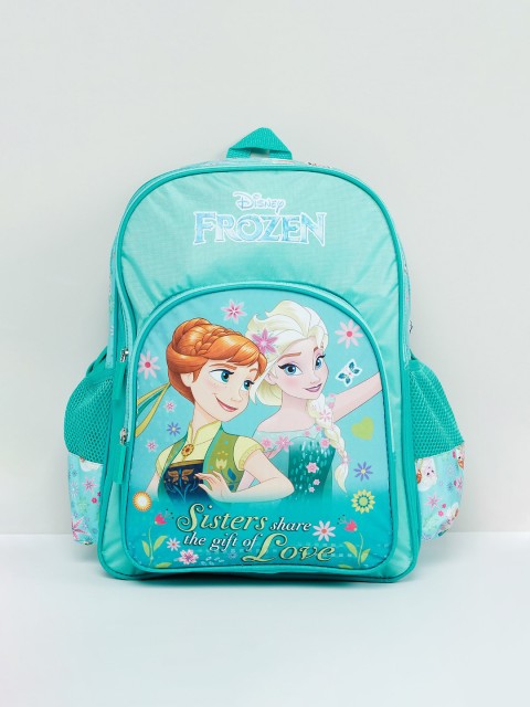 

max Girls Sea Green Graphic Backpack