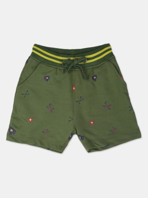 

Cherokee Boys Green Printed Regular Fit Regular Shorts