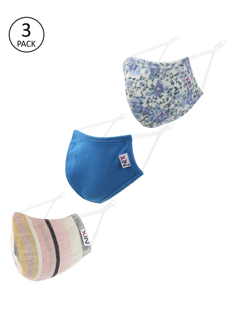 

XIN Unisex Pack Of 3 Assorted 2-Ply Reusable Cloth Masks