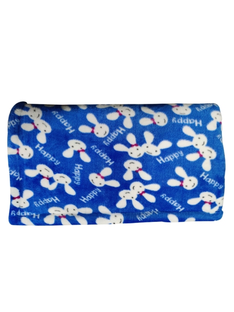 

PETS EMPIRE Blue & White Printed Dog Blanket