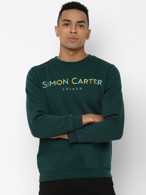 

SIMON CARTER LONDON Men Green Printed Sweatshirt