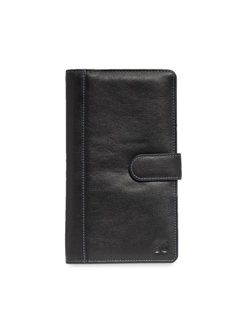 

EVER HYDE Unisex Black Solid Passport Cover