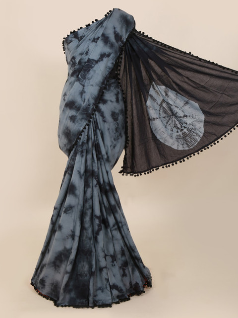 

Pothys Grey Dyed Pure Cotton Saree