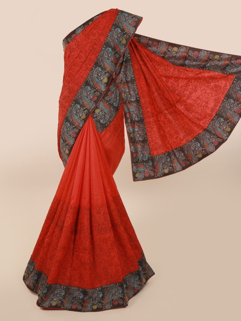 

Pothys Red Printed Art Silk Saree