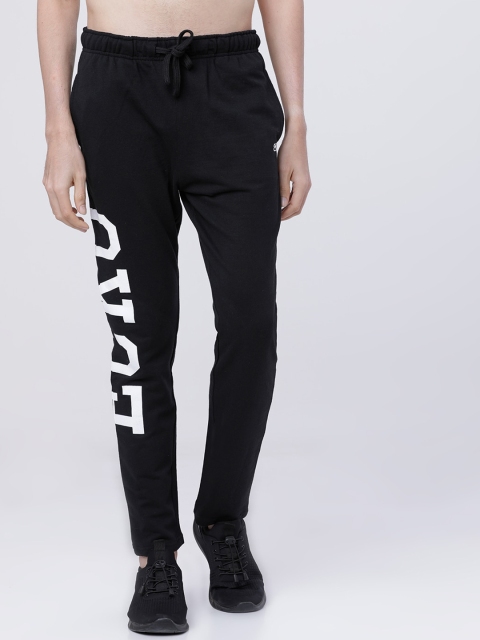 

Ecko Unltd Men Black & White Brand Logo Slim-Fit Track Pants